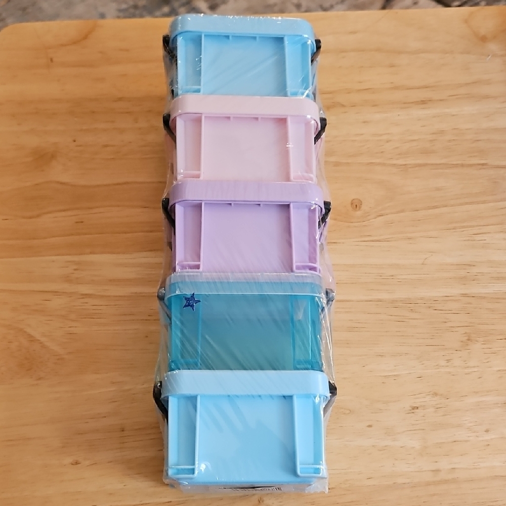 Set of 5 Mini Storage Box NEW